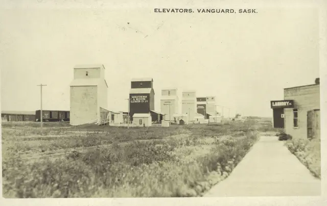The grain elevators